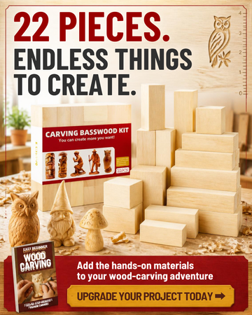 Basswood Carving Block Set 22-piece